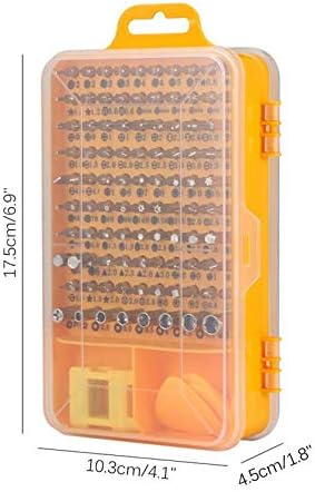Шрафцигер 108 во 1 шрафцигер поставува мулти -функционални комплет за алатки за поправка на компјутерски есенцијален алатки Дигитален мобилен