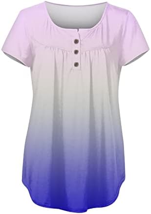 Класичен плус големина широка ракав влечечи женски летен јога удобност цветни лажички пулвер блуза за жени