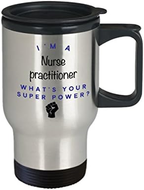 Медицинска Сестра Лекар Патување Кригла, јас сум Медицинска Сестра Лекар Што Е Супер Моќ? Смешни Чаши За Кафе Во Кариерата,