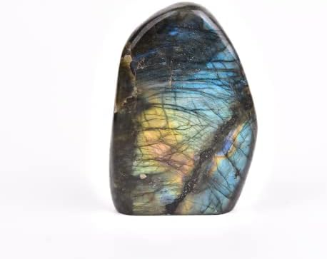 JIC Gem Class 1 Labradorite, палм камен кристал, полиран заздравувачки џеб Загрижена камен за олеснување на стресот од вознемиреност