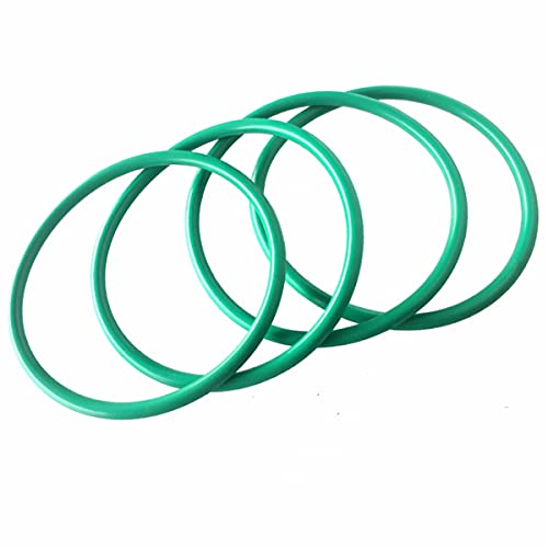 Флуор гума О прстен 100мм ОД 2,5 мм ширина FKM тркалезна запечатување запечатување запечатување на заптивка за заптивка О-прстен О-прстен, зелена,