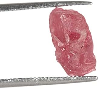Gemhub Бразилски турмалин сурови груби лековити кристали 3,60 ct. Лабав скапоцен камен, розова турмалин за украсување на домови ..