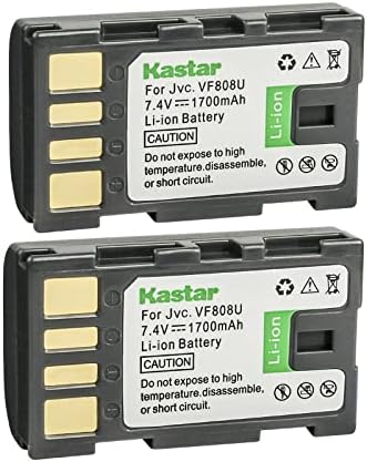 Kastar BN-VF808 Battery 3-Pack Replacement for JVC GZ-MG330A GZ-MG330AUS GZ-MG330B GZ-MG330H GZ-MG330HUS GZ-MG330R GZ-MG330RUS GZ-MG330S GZ-MG330US