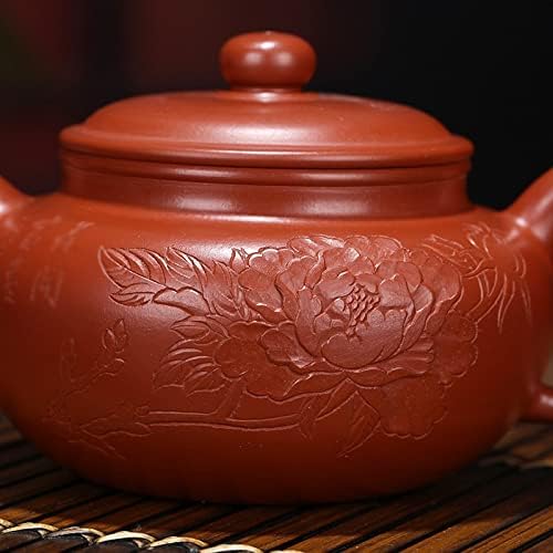 Wionc тенџере со врежани цвеќиња и богатство Зиша чајник рачно изработен тенџере кунг-фу-чај со пилешка глинеста софтвер