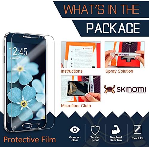 Заштитник на екранот Skinomi компатибилен со Amamfit GTR 4 Clear Techskin TPU Anti-Bubbul HD HD филм