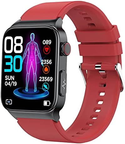 Bzdzmqm Фитнес Паметен Часовник, Bluetooth 5.1 Разговор, 1.83 Инчен Температура На Цел Екран На Допир, Следење На Гликоза Во Крвта