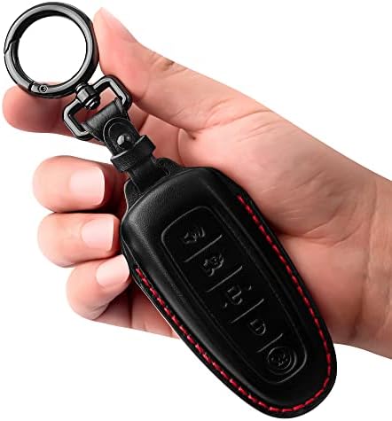 Tukellen for Ford Ford Sheen Key Fob Cover Cover Shell Case за Ford C-Max Edge Expection Expedition Explorer Flex Focus Burus Lincoln Mks Mkt Mkx-Black