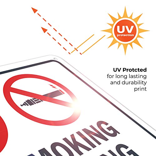 Без пушење без знак за испарување, 10х7 инчи, без 'рѓа .040 алуминиум, отпорен на згаснат, направен во САД од Сиго знаци