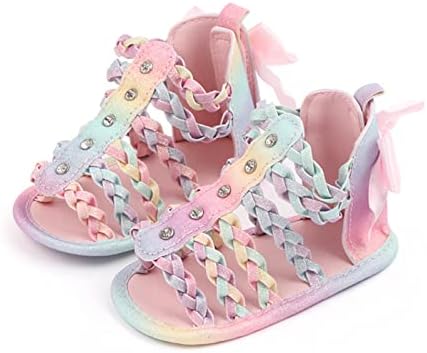Девојки за новороденчиња единечни чевли ги шутираат првите пешаци чевли за мали деца принцези чевли бебе чевли за одење