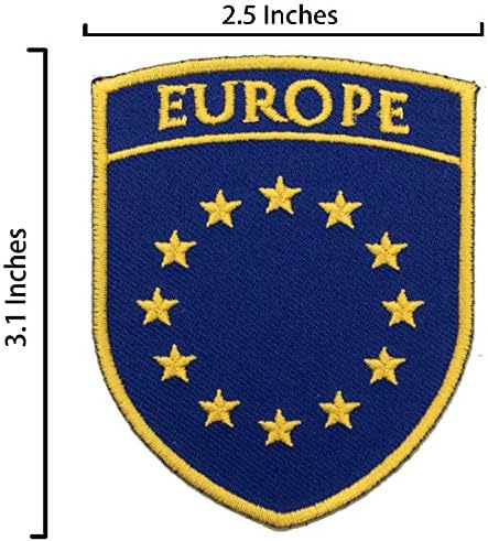 А-една Европска унија лого-лепенка + амблем на знамето на Ирска, везена лепенка за знаме на земја, Национална икона Апликација, железо на лепенка