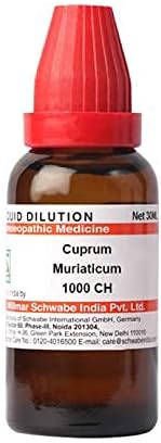 Д -р Вилмар Швабе Индија Cuprum muriaticum разредување 1000 CH шише од 30 ml разредување