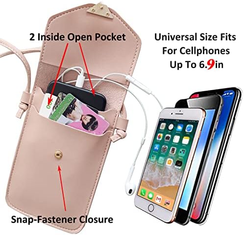 Мала Чанта За Мобилни Телефони Со Вкрстено Тело За Жени, Торба Со Екран На Допир Со Слотови За Кредитни Картички Девојки, Мини Чанта