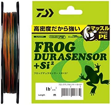 Daiwa PE Line UVF Frog Dura Sensor x 8 + Si2 49-79 lbs. , Битка длабоко зелена
