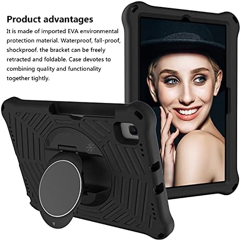Таблет компјутер случај за Samsung Galaxy Tab A7 10.4 SM-T500/T505 таблет кутија Детска шок заштитна заштитна обвивка со ротирачки лесен