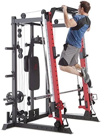Marcy Smith Machine Cage System Home Gym Multifunction Rack, станица за прилагодување за обука