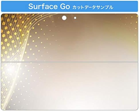 Декларална покривка на igsticker за Microsoft Surface Go/Go 2 Ultra Thin Protective Tode Skins Skins 001901 Едноставно жолто сиво