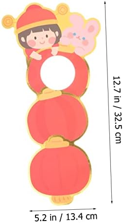Нолитој 2 парчиња ознаки уникатни декори украси Doorknob виси сцена со сцена Среќа за забавно хороскопско копче украси лунарна ознака зајак