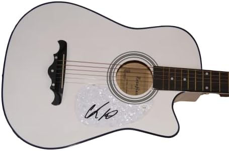 Крис Лејн потпиша автограм со целосна големина акустична гитара w/James James Spence автентикација JSA COA - Суперerstвезда во кантри музика -