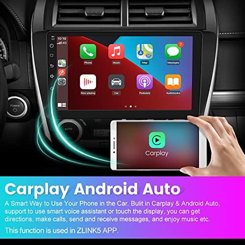Андроид 12 [2GB+32GB] Автомобил Радио Компатибилен За Toyota Camry 2012 2013 2014, 10 Инчен Екран На Допир СО GPS/FM/WiFi/USB, Поддршка SWC,