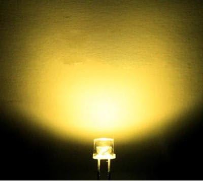 200pcs x 3mm жолто рамен LED LED светло 3мм жолто светло LED широк агол