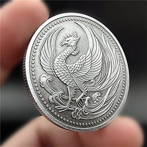 Феникс Античка Монета Јапонска Скала За Птици Сака Феникс Антички Занаети Со Монети Да Ја Покажат Традиционалната Јапонска Култура