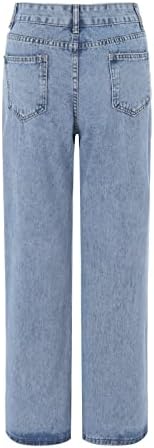 Женски карго фармерки панталони обични високи половини џогер фармерки лабави панталони со двојки од отворено, лабави спортски патент тексас