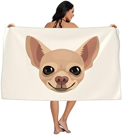 Паркоти Чихуахуа куче за лице за бања со крпи за рачни крпи Абсорбента крпа бања меки брзи суви мијалници за миење садови