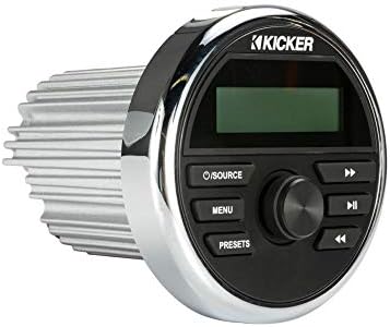 Кикер 46kmc2 Мерач Дуп за дигитални медиуми приемник w/Bluetooth/USB за брод/ATV/UTV