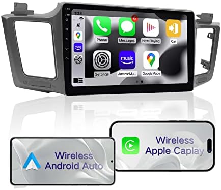 ViaBecs Android Автомобил Стерео Вграден Безжичен Apple CarPlay И Android Auto, 10.2 Инчен Автомобил Радио Екран На Допир за 2013-2018 Toyota