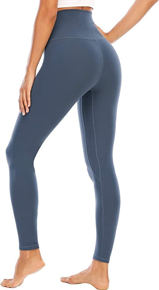 Mainstar Women Buttery Soft Yoga Legging, високи половини јога панталони со џебови, тренинг за контрола на стомакот што работи хеланки за жени