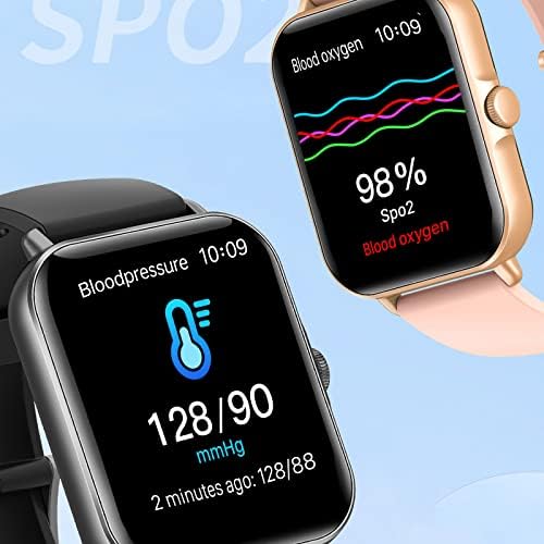 Byikun Smartwatch што може да се јави и да текст, мултифункционален 1,7 '' Smart Watch Calls Calls компатибилен за iPhone iOS Android телефон,