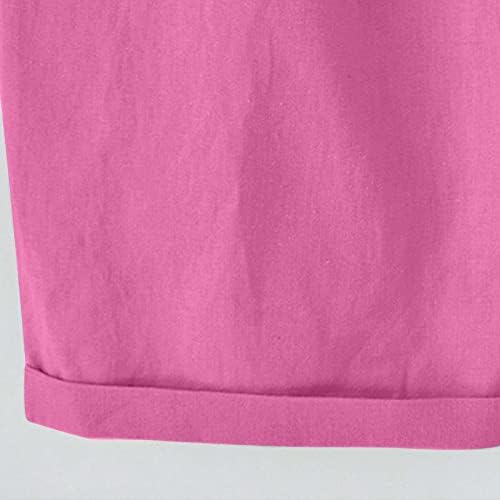 Нломокт Бермуда шорцеви за жени со високи половини од маички со длабоки џебови долги шорцеви за жени салон за одење атлетски