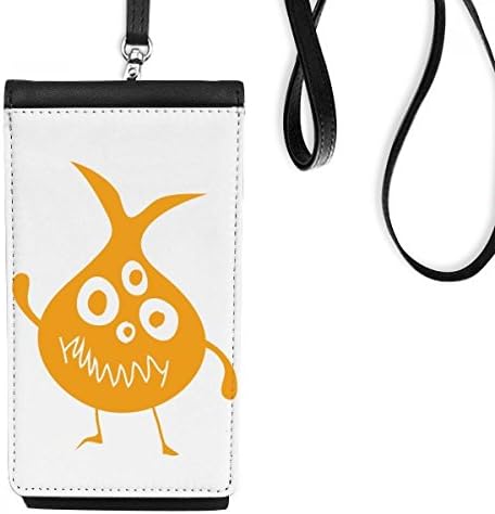 Yellowолто вонземско суштество Арт Деко Подарок моден телефон паричник чанта што виси мобилна торбичка црн џеб