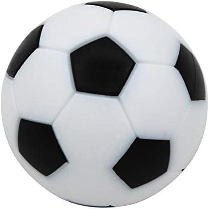 Besportble Tabletop Фудбал игра топки 8 парчиња фудбалски фудбал замена мини црно -бели 32мм фудбалски топки дома официјални таблети игри топки
