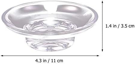 Doitool Terrarium стаклен бар сапун сапун декоративен кристален сапун сад сад сад стакло туш сунѓер сад за сад кутија кутија за мијалник за бања мијалник за мијалник мијал?