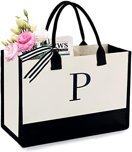 Beegreen Canvas tote торба за жени 13oz платно Персонализирана торба со патент џеб везови Персонализирани торби за наставници роденденски подароци за еднократна употреба на