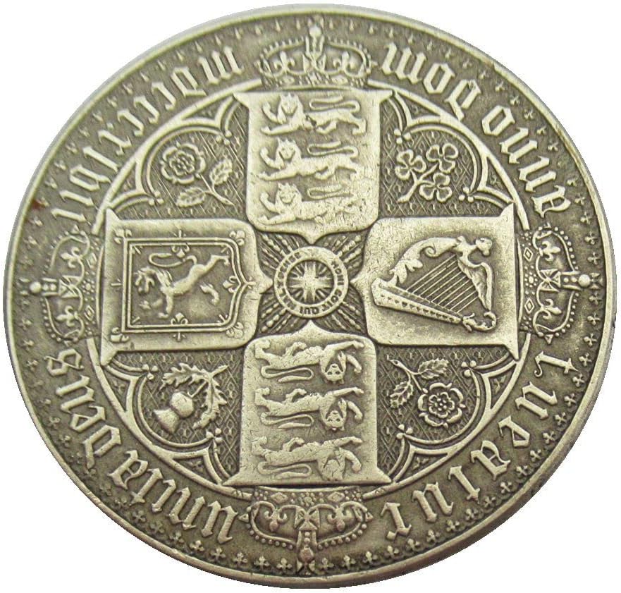 Британска 1 Круна 1847, 1853 Странски Реплика Комеморативни Монети