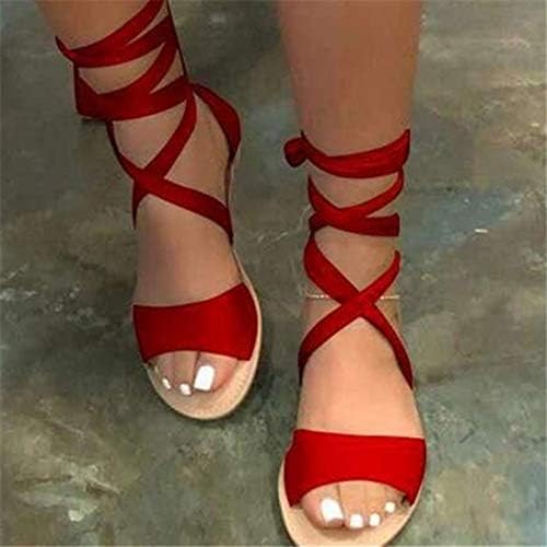 Msaikric обични летни сандали за жени 2022 платформа Отворен пети Сандес женски случајни глуждови клин голи сандали на отворено