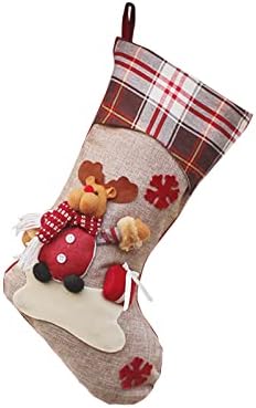 Божиќни Чорапи Камин Висечки Чорапи Семејна Божиќна Декорација Празнична Декорација На Забави Венец На Отворено 100 Стапки