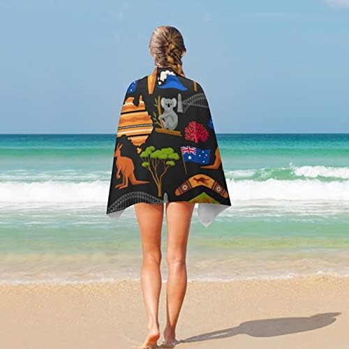 Австралиски Кенгур И Мечка Коала Крпи За Плажа За Патување Брза Сува Крпа За Пливачи Крпи За Плажа Отпорни На Песок За Жени Мажи