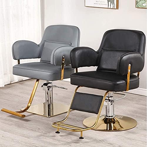 Салон стол хидрауличен стол за бизнис или дом, салон стол за стилист за коса, ергономија на целта хидраулична стол за стилизирање на бербер,