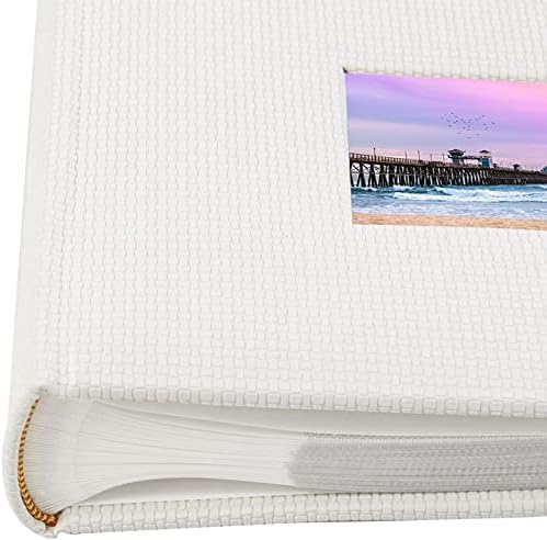 Голден Стејт Арт, сет од 4 албуми со фотографии 200 џебови со меморандум за простор 4x6 хоризонтални слики за годишнината од семејната