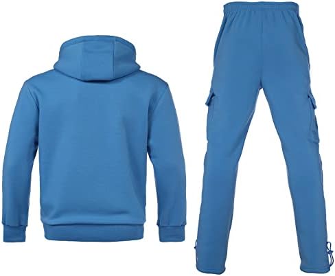 Megub Active Wear Active Wear 2 Piect Постави целосен пакет за џогирање и зимски атлетски качулки за маж за мажи