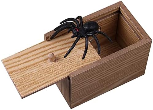 Ноќта на вештерките играчки играчки дрвена шега пајак заплаши кутија смешни незгодни играчки за момчиња девојки Ноќта на вештерките априлски