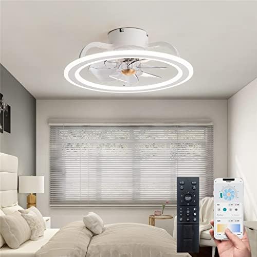 N/A вентилатор на таванот со LED светло акрилна интелигентна таванска ламба модерна LED ламба за спална соба Студија ресторан RC