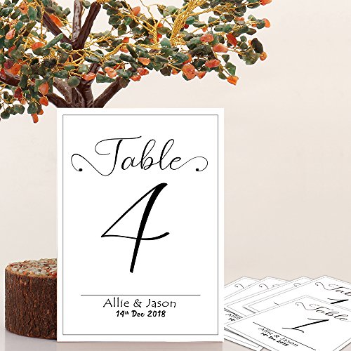 Декоративни броеви на табели за хартија за годишнина од свадбата и декорација 4 x 6 инчи