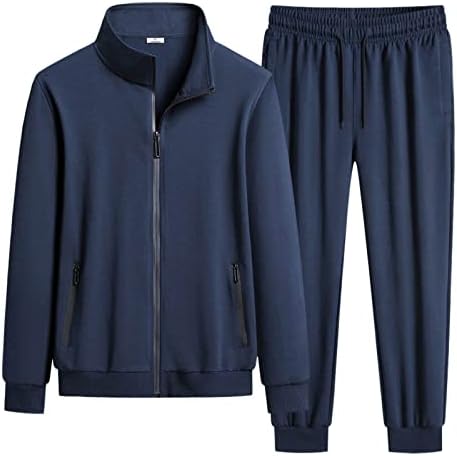 Облека за мажи костуми мода мода едноставна тенок вклопување цврста боја џеб декорација кардиган со долг ракав со сина боја со сина