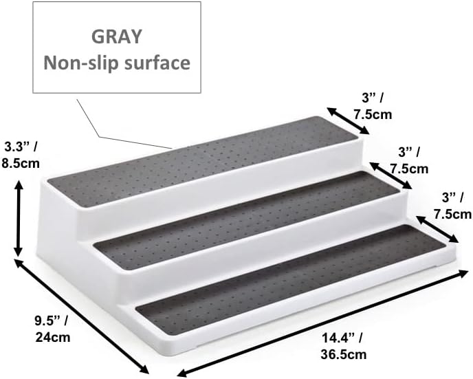 3 парчиња/пакувања не лизгање 3 нивоа мрзливи сузани бели сиви силицински површински зачини за зачини кујнски конзерви за домашна плоча