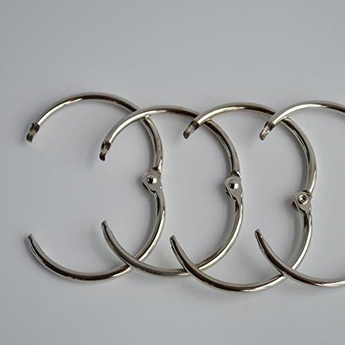 Скриптинг Биндер прстен метал лабава лисја прстени Книги прстени клучеви ланци прстени 20 парчиња мода