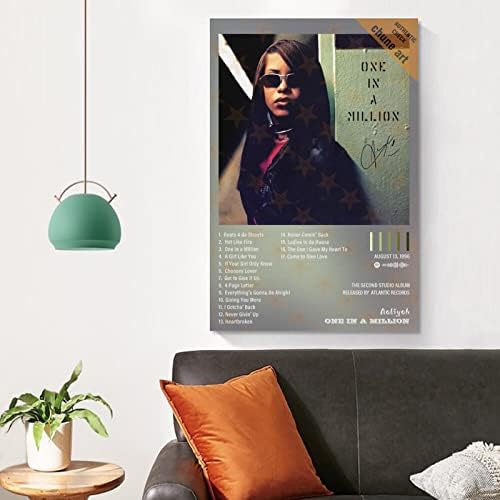 Wexiao Aaliyah Музички албум Покриени постери Декоративно сликарство платно wallидни постери и уметничка слика печати модерни постери